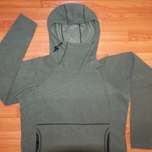 New Melanzana Micro Grid Fleece Rare Thyme Mens M